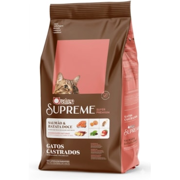 Ração Quatree Supreme Gatos Adultos Castrados Salmão e Batata Doce 2,5 kg