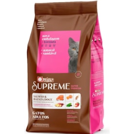 Ração Quatree Supreme Gatos Adultos Salmão e Batata Doce 2,5 kg