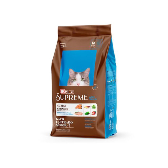 Ração Quatree Supreme para Gatos Castrados Sênior +7 10,1KG