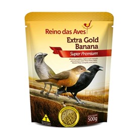 Ração Reino das Aves Extra Gold Banana 500g