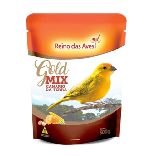 Ração Reino das Aves Gold Mix para Canário da Terra 500g