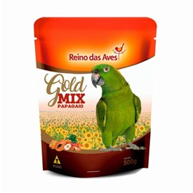Ração Reino das Aves Gold Mix para Papagaio 500g