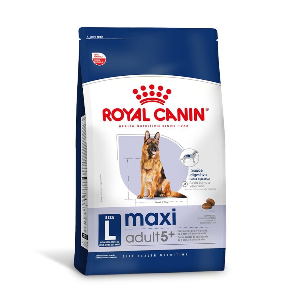 Ração Royal Canin Cães Adultos Maxi 5+ Raças Grandes 12kg