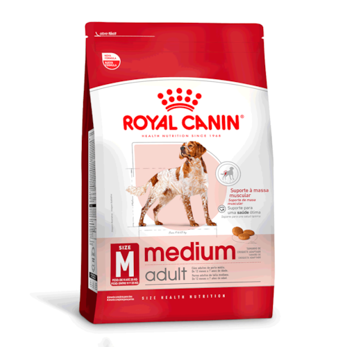 Ração Royal Canin Cães Adultos Medium 12 kg