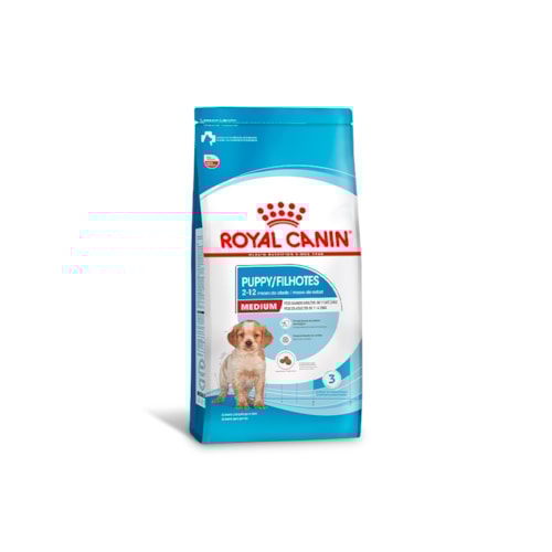 Ração Royal Canin Cães Filhotes Puppy Medium Raças Médias 12 kg