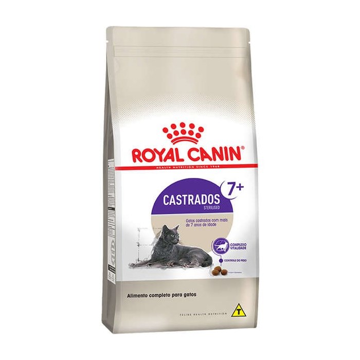 Ração Royal Canin Feline Health Nutrition Sterilised 7+ Gatos Castrados 0,4 kg