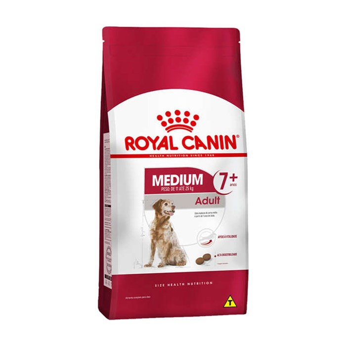 Ração Royal Canin Medium Adult 7+ Cães a Partir 7 Anos 15,0 kg