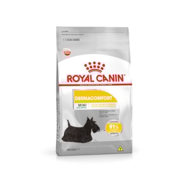 Ração Royal Canin Mini Dermacomfort Cães Com Tendência a Irritações Pele e Coceiras 2,5 KG