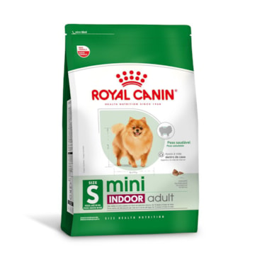 Ração Royal Canin Mini Indoor Adult Cães 10 Meses a 8 Anos Ambientes Internos 1,0 kg