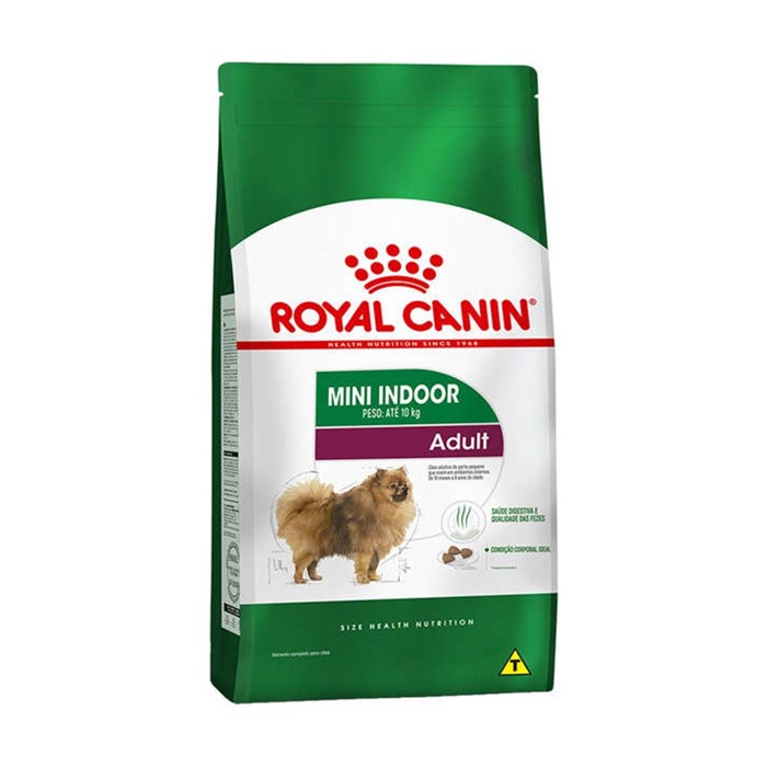 Ração Royal Canin Mini Indoor Adult Cães 10 Meses a 8 Anos Ambientes Internos 1,0 kg