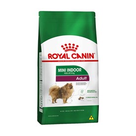 Ração Royal Canin Mini Indoor Adult Cães 10 Meses a 8 Anos Ambientes Internos 2,5 KG