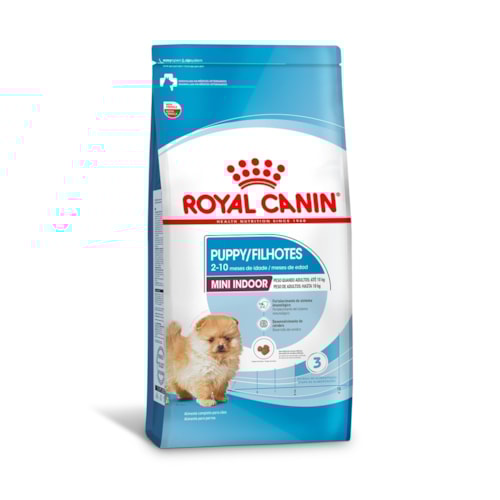 Ração Royal Canin Mini Indoor Puppy Cães Filhotes 2 a 10 meses Ambientes Internos 1,0 kg
