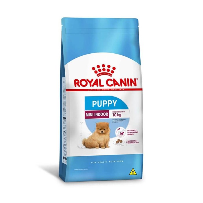 Ração Royal Canin Mini Indoor Puppy Cães Filhotes 2 a 10 meses Ambientes Internos 2,5 KG