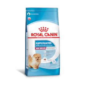 Ração Royal Canin Mini Indoor Puppy Cães Filhotes 2 a 10 meses Ambientes Internos 7,5 kg