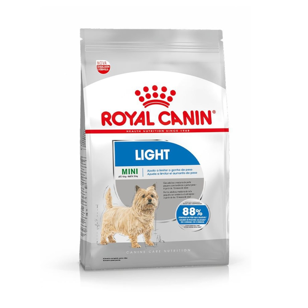 Ração Royal Canin Mini Light Cães Adultos Cães com Tendência à Obesida 2,5 KG