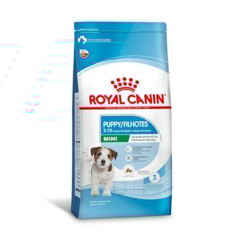 Ração Royal Canin Mini Puppy Cães Filhotes 2 a 10 Meses 2,5 KG