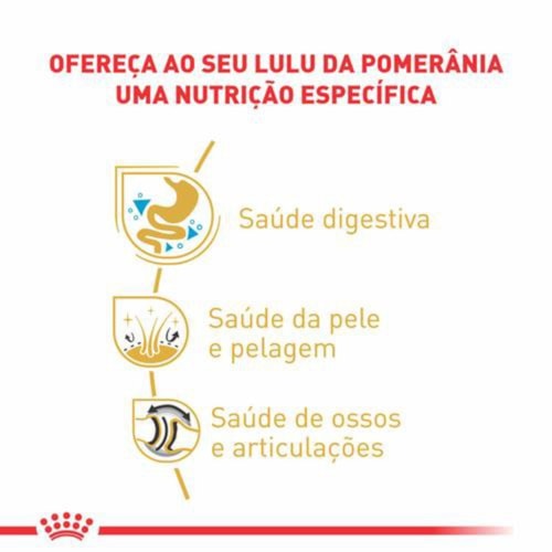 Ração Royal Canin Raças Pomeranian Adulto 2,5 KG - imagem adicional