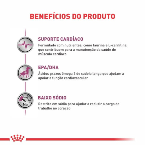 Ração Royal Canin Vet Diet Canine Cardiac Axilia na Função Cardíaca 2,0 kg - imagem adicional