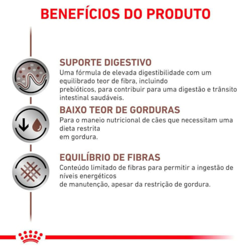 Ração Royal Canin Vet Diet Canine Gastro Intestinal Low Fat 1,5 kg - imagem adicional