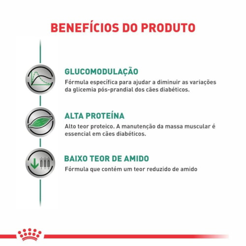 Ração Royal Canin Vet Diet Diabetic Auxiliar em Casos Diabetes Mellitus 1,5 kg - imagem adicional