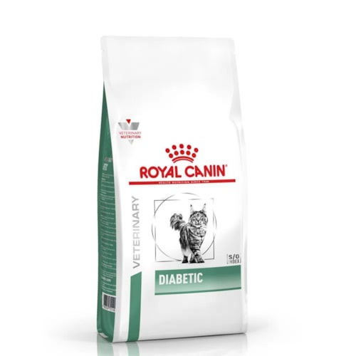 Ração Royal Canin Vet Diet Feline Diabetic S/O para Gatos Adultos 1,5kg