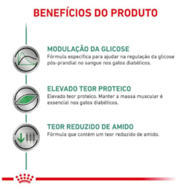Ração Royal Canin Vet Diet Feline Diabetic S/O para Gatos Adultos 1,5kg - imagem adicional