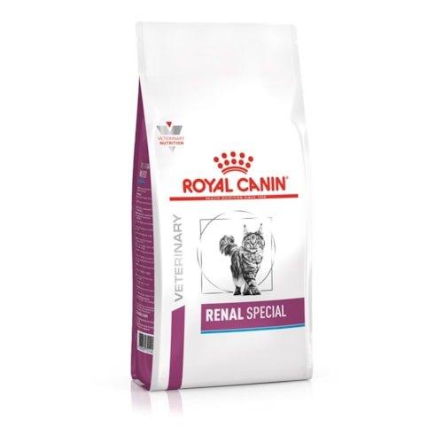 Ração Royal Canin Vet Diet Feline Renal Special Dry Suporte à Função Renal para Gatos Adultos