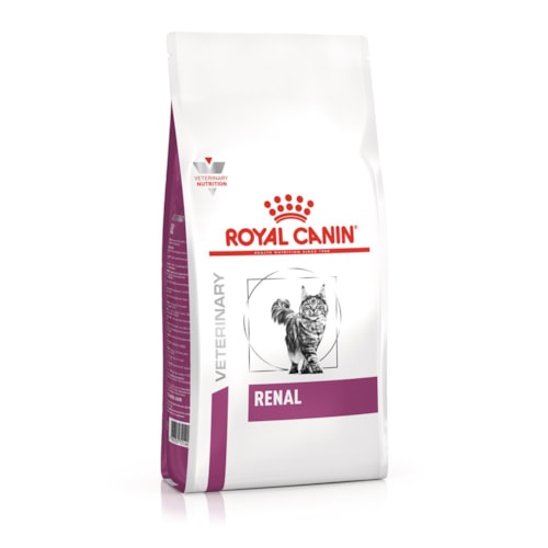 Ração Royal Canin Vet Diet Feline Renal Suporte a Função Renal Gatos Adultos 10,1 kg