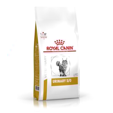 Ração Royal Canin Vet Diet Feline Urinary S/O Dissolução Cálculos Urinários 1,5 kg