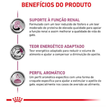 Ração Royal Canin Vet Feline Renal para Gatos 400g - imagem adicional