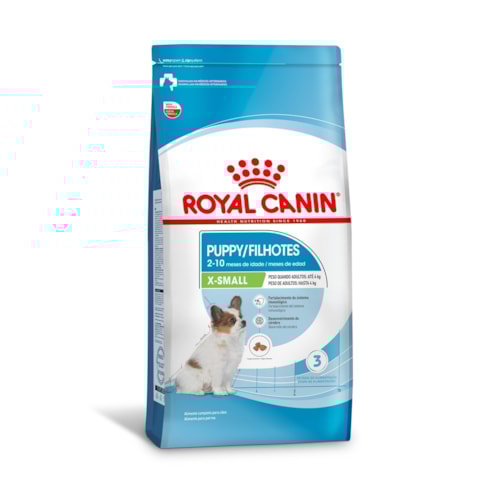 Ração Royal Canin X-Small Puppy Cães Filhotes 2 a 10 Meses 2,5 KG