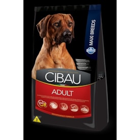 Ração Seca Farmina Cibau para Cães Adultos de Raças Grandes e Gigantes Sabor Carne e Frango 15Kg