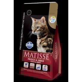 Ração Seca Farmina Matisse para Gatos Adultos de Todas as Raças Sabor Frango e Arroz 7,5Kg