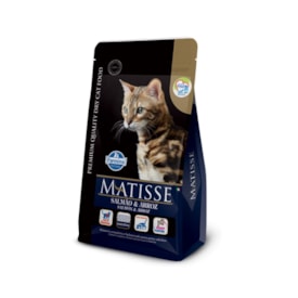 Ração Seca Farmina Matisse para Gatos Adultos de Todas as Raças Sabor Salmão e Arroz 7,5Kg
