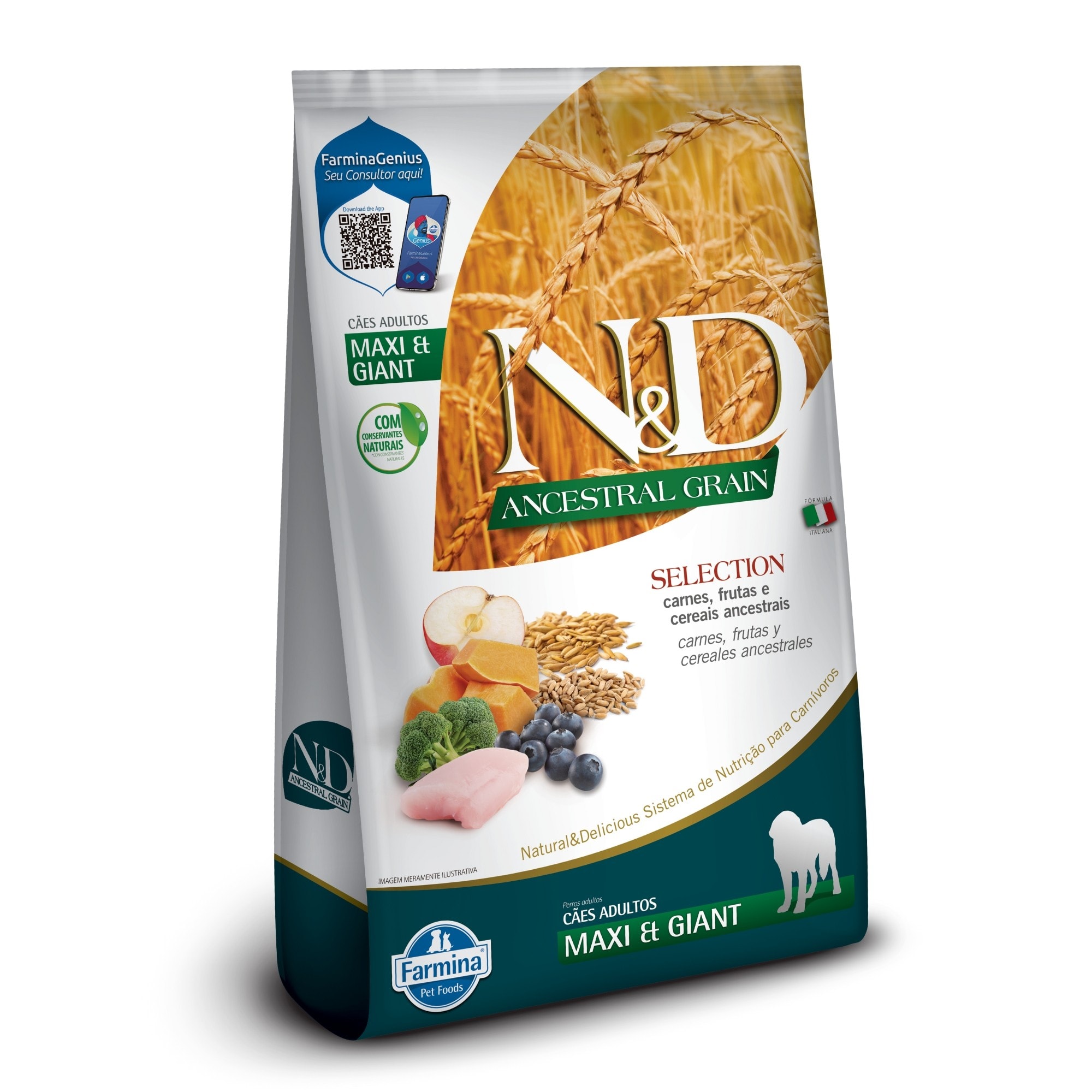 Ração Seca Farmina N&D Ancestral Selection para Cães Adultos de