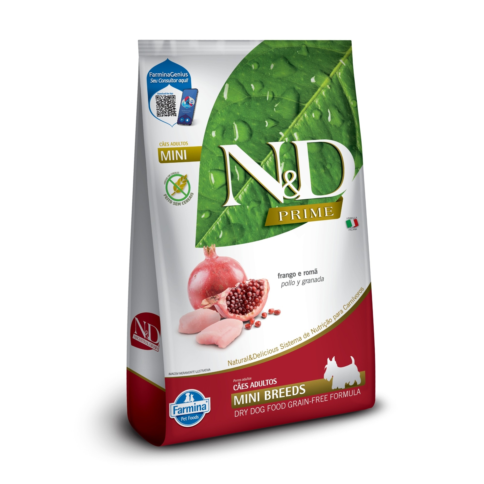 Ração Seca Farmina N&D Ocean para Cães Adultos de Raças Mini e