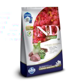 Ração Seca Farmina N&D Quinoa Cuidado Digestivo para Cães Adultos de Todas as Raças Sabor Cordeiro, Quinoa, Erva-Doce, Hortelã e Alcachofra 10,1Kg