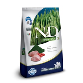 Ração Seca Farmina N&D Spirulina para Cães Adultos de Raças Médias e Grandes Sabor Cordeiro, Spirulina e Goji Berry 10,1Kg