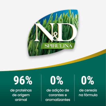 Ração Seca Farmina N&D Spirulina para Cães Adultos de Raças Mini e Pequenas Sabor Suíno, Spirulina e Goji Berry 2Kg - imagem adicional