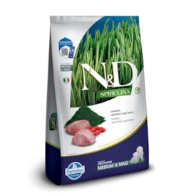 Ração Seca Farmina N&D Spirulina para Cães Filhotes de Raças Médias e Grandes Sabor Cordeiro, Spirulina e Goji Berry 10,1Kg