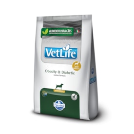 Ração Seca Farmina Vet Life Diabetic para Cães Adultos de Raças Mini e Pequenas 10,1Kg