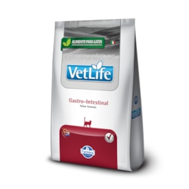 Ração Seca Farmina Vet Life Gastrointestinal para Gatos Adultos de Todas as Raças 2Kg