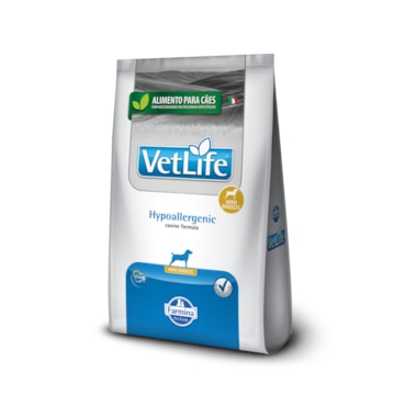 Ração Seca Farmina Vet Life Hypoallergenic para Cães Adultos de Raças Mini e Pequenas 2Kg