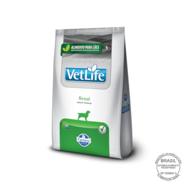 Ração Seca Farmina Vet Life Renal para Cães Adultos de Todas as Raças 10,1Kg - imagem adicional