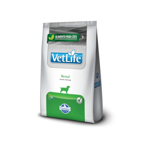 Ração Seca Farmina Vet Life Renal para Cães Adultos de Todas as Raças 10,1Kg