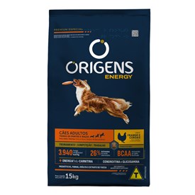 Ração Seca Origens Energy Premium Especial Frango e Cereais para Cães Adultos