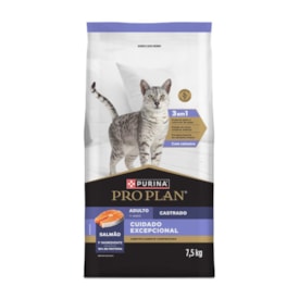 Ração Seca Purina PRO PLAN Cuidado Excepcional para Gatos Adultos Sabor Salmão 7,5 kg - imagem adicional