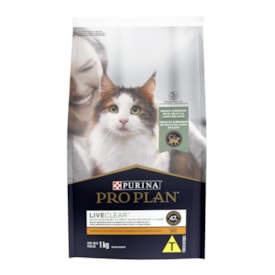 Ração Seca Purina Pro Plan Live Clear Gatos Adultos Sabor Frango 1kg - imagem adicional