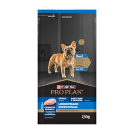 Ração seca PURINA® PRO PLAN® Longevidade Excepcional Cães Sênior 7+ Raças Minis e Pequenas Frango 2,5 kg - imagem adicional