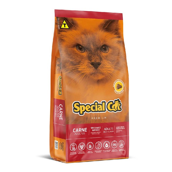 Ração Special Cat Premium Gatos Adultos Carne 1,0 kg